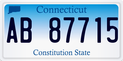 CT license plate AB87715