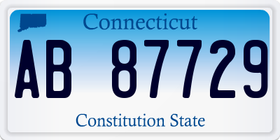 CT license plate AB87729