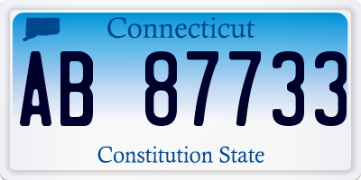 CT license plate AB87733