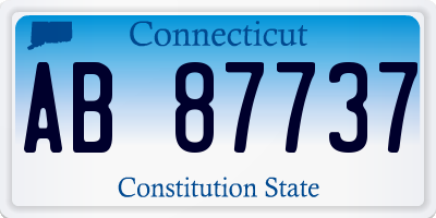 CT license plate AB87737