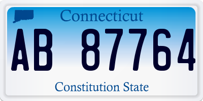 CT license plate AB87764