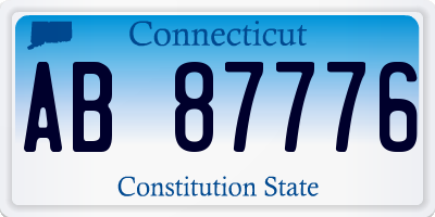 CT license plate AB87776