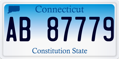 CT license plate AB87779