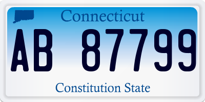 CT license plate AB87799