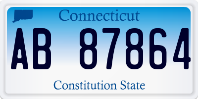 CT license plate AB87864