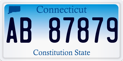 CT license plate AB87879