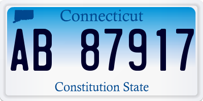 CT license plate AB87917