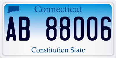 CT license plate AB88006