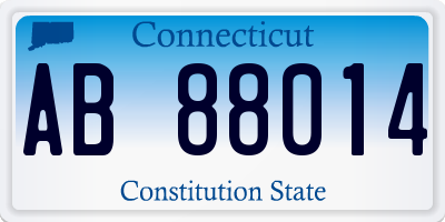CT license plate AB88014