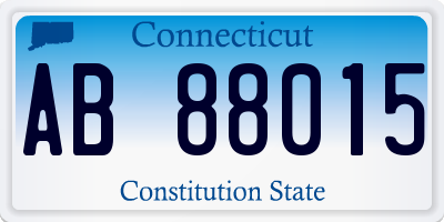CT license plate AB88015