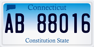 CT license plate AB88016