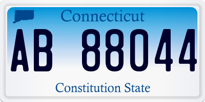 CT license plate AB88044