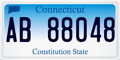 CT license plate AB88048