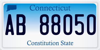 CT license plate AB88050