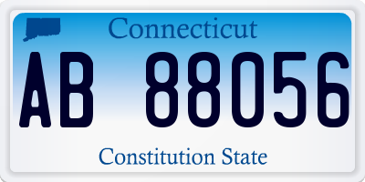 CT license plate AB88056