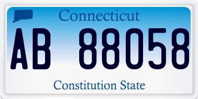 CT license plate AB88058