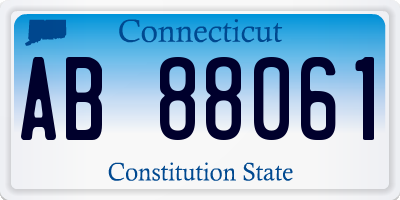 CT license plate AB88061