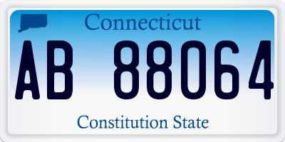 CT license plate AB88064