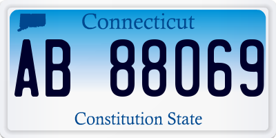 CT license plate AB88069