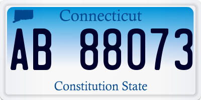 CT license plate AB88073