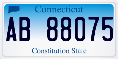 CT license plate AB88075