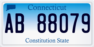 CT license plate AB88079