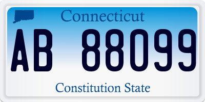 CT license plate AB88099