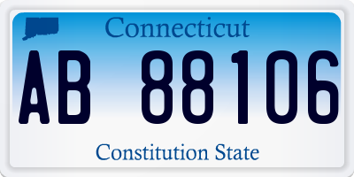 CT license plate AB88106