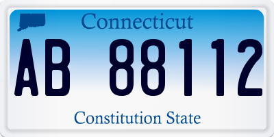 CT license plate AB88112