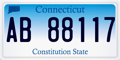 CT license plate AB88117