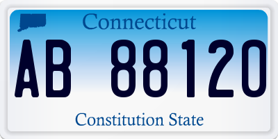 CT license plate AB88120