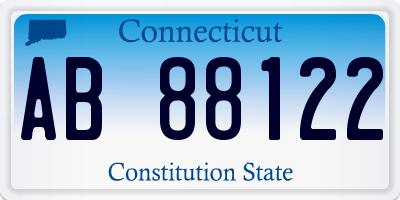 CT license plate AB88122