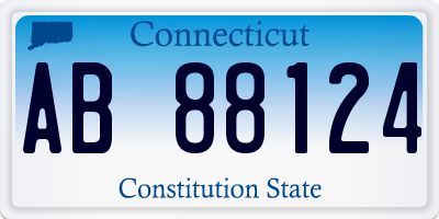 CT license plate AB88124