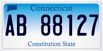 CT license plate AB88127