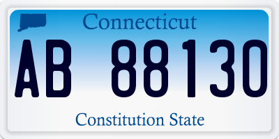 CT license plate AB88130