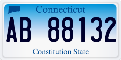 CT license plate AB88132