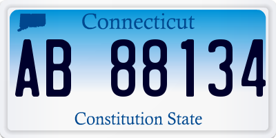 CT license plate AB88134