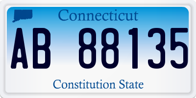 CT license plate AB88135