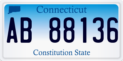 CT license plate AB88136