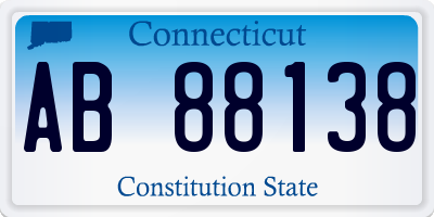 CT license plate AB88138