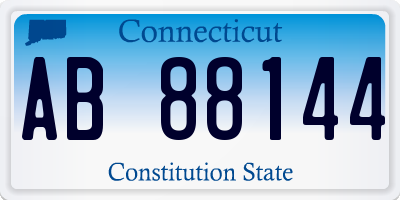 CT license plate AB88144