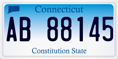 CT license plate AB88145
