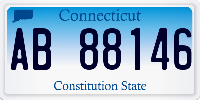 CT license plate AB88146