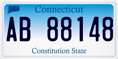 CT license plate AB88148