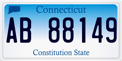 CT license plate AB88149