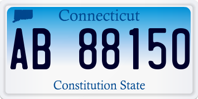 CT license plate AB88150