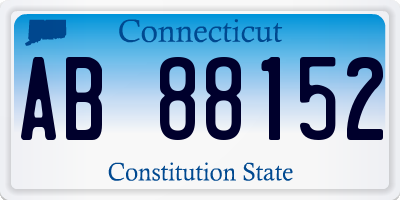 CT license plate AB88152
