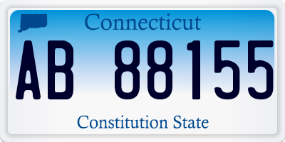 CT license plate AB88155