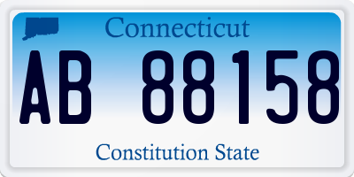 CT license plate AB88158