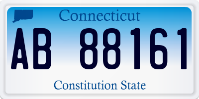 CT license plate AB88161